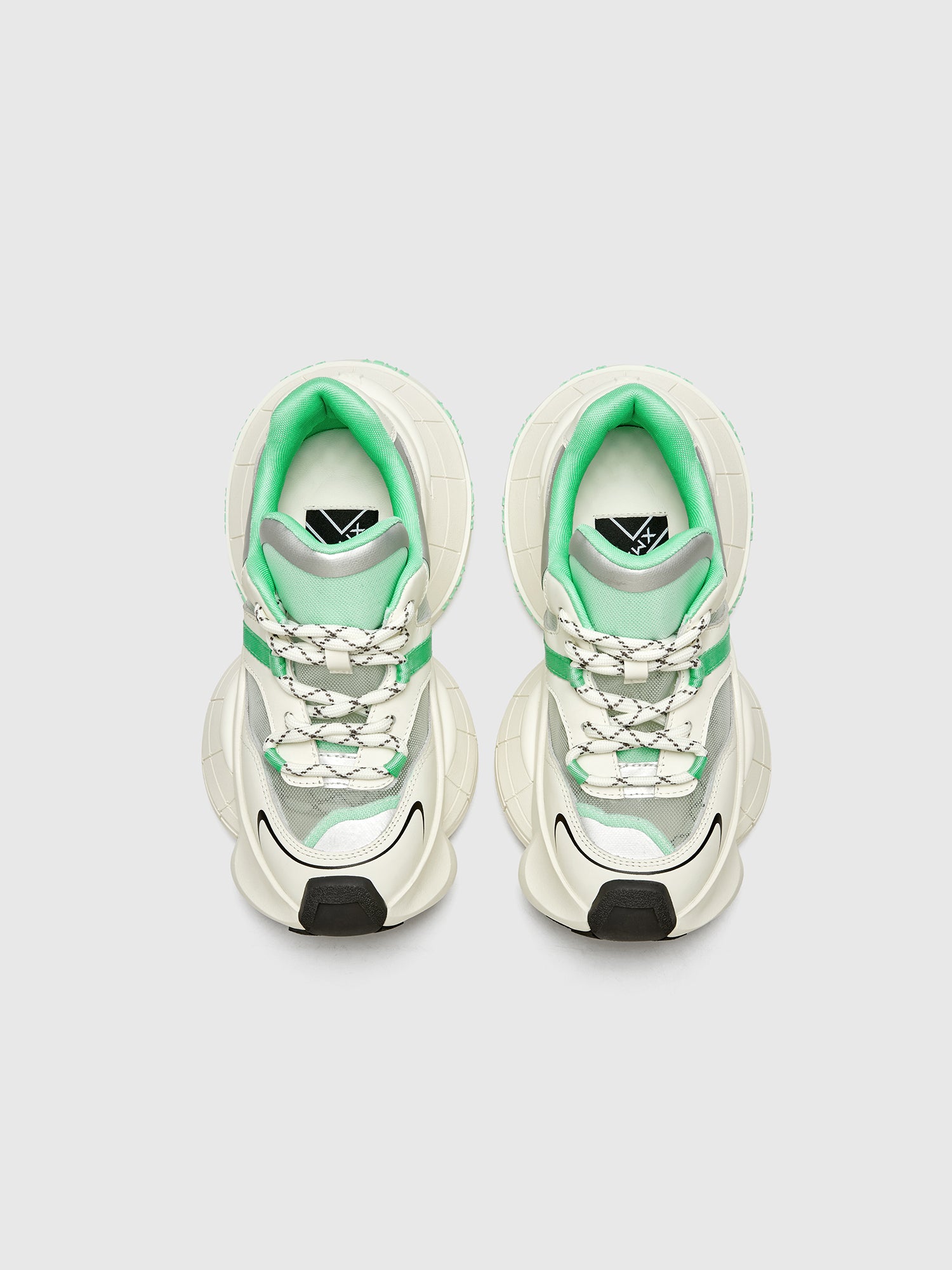 XMZY Silk Road Mesh-Lined Platform Sneakers