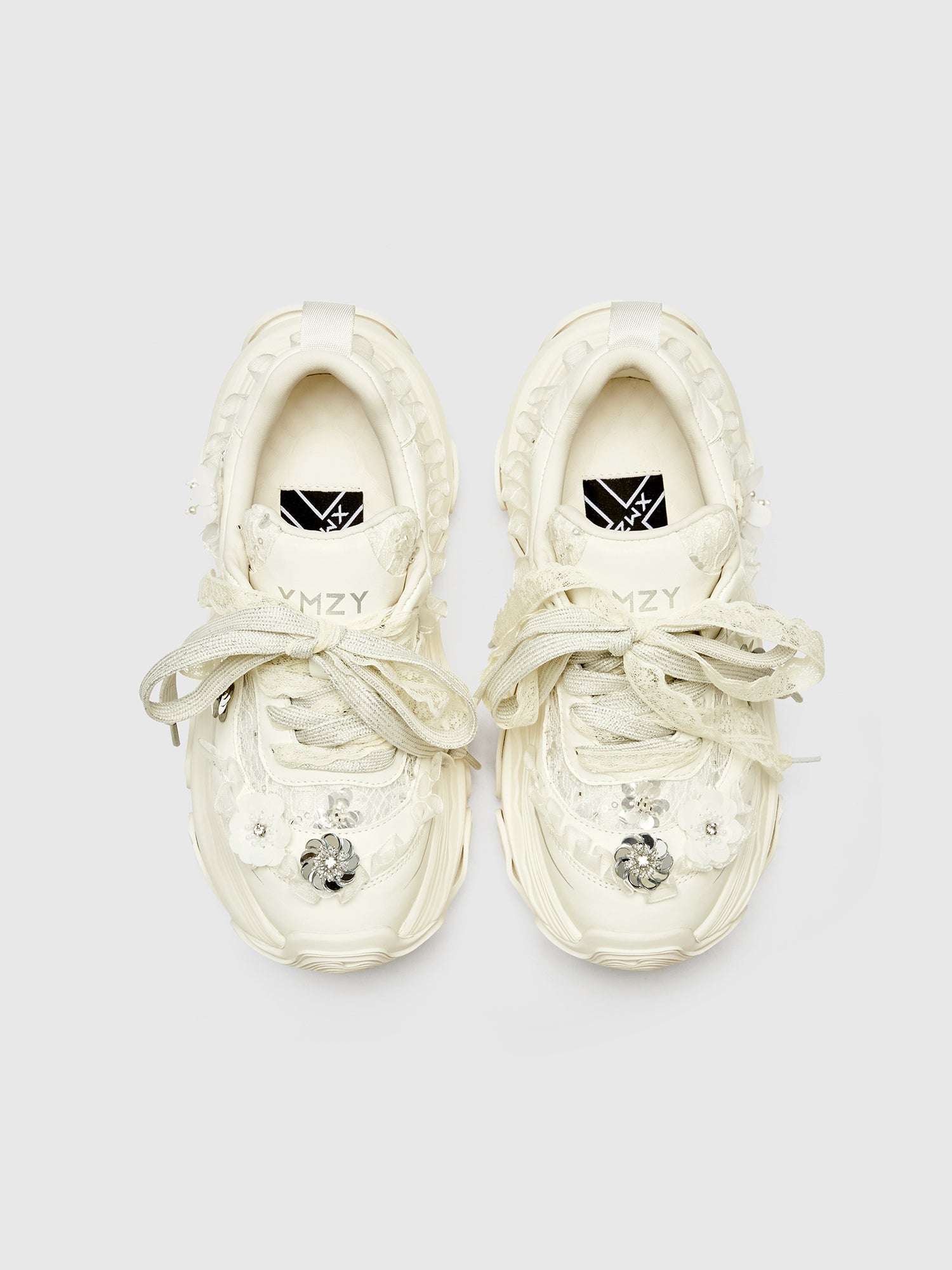XMZY Roman Holiday Embellished Chunky Sneakers