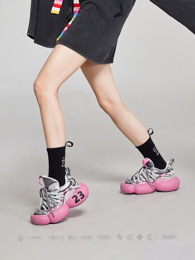 XMZY Euro Chunky Platform Sneakers | Crossover Straps