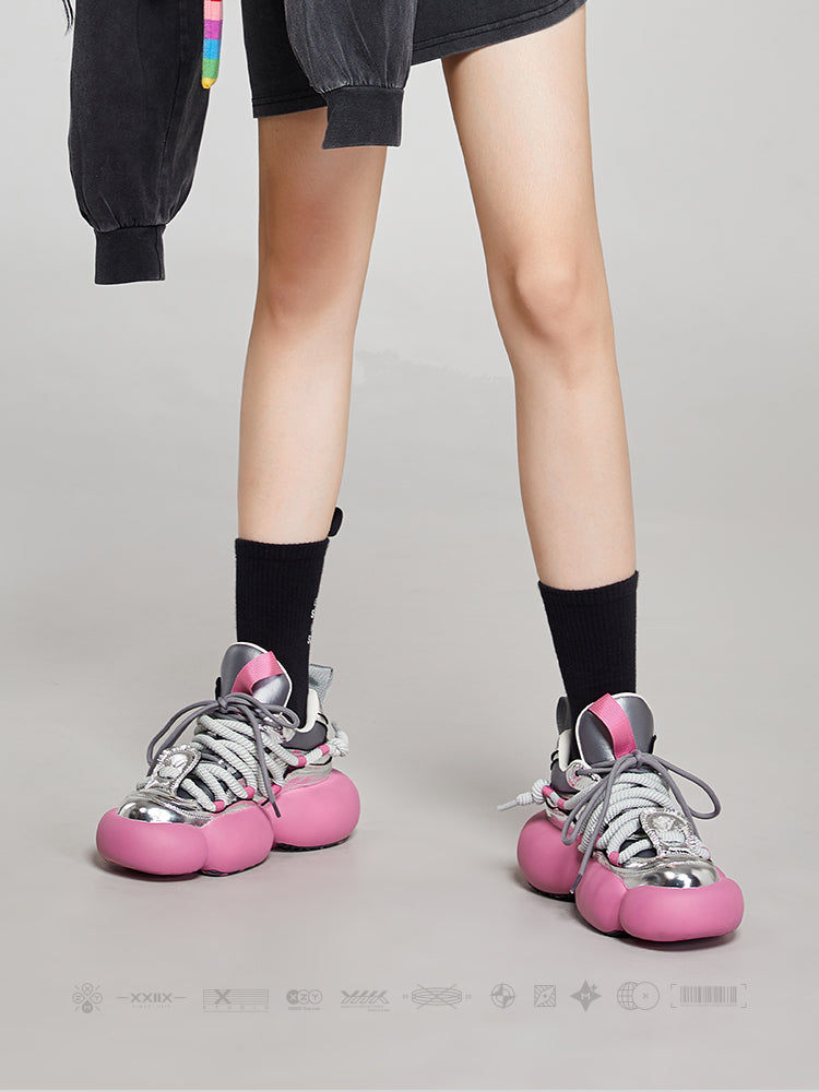 XMZY Euro Chunky Platform Sneakers | Crossover Straps