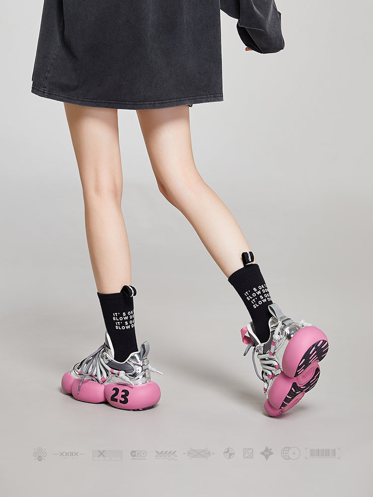 XMZY Euro Chunky Platform Sneakers | Crossover Straps