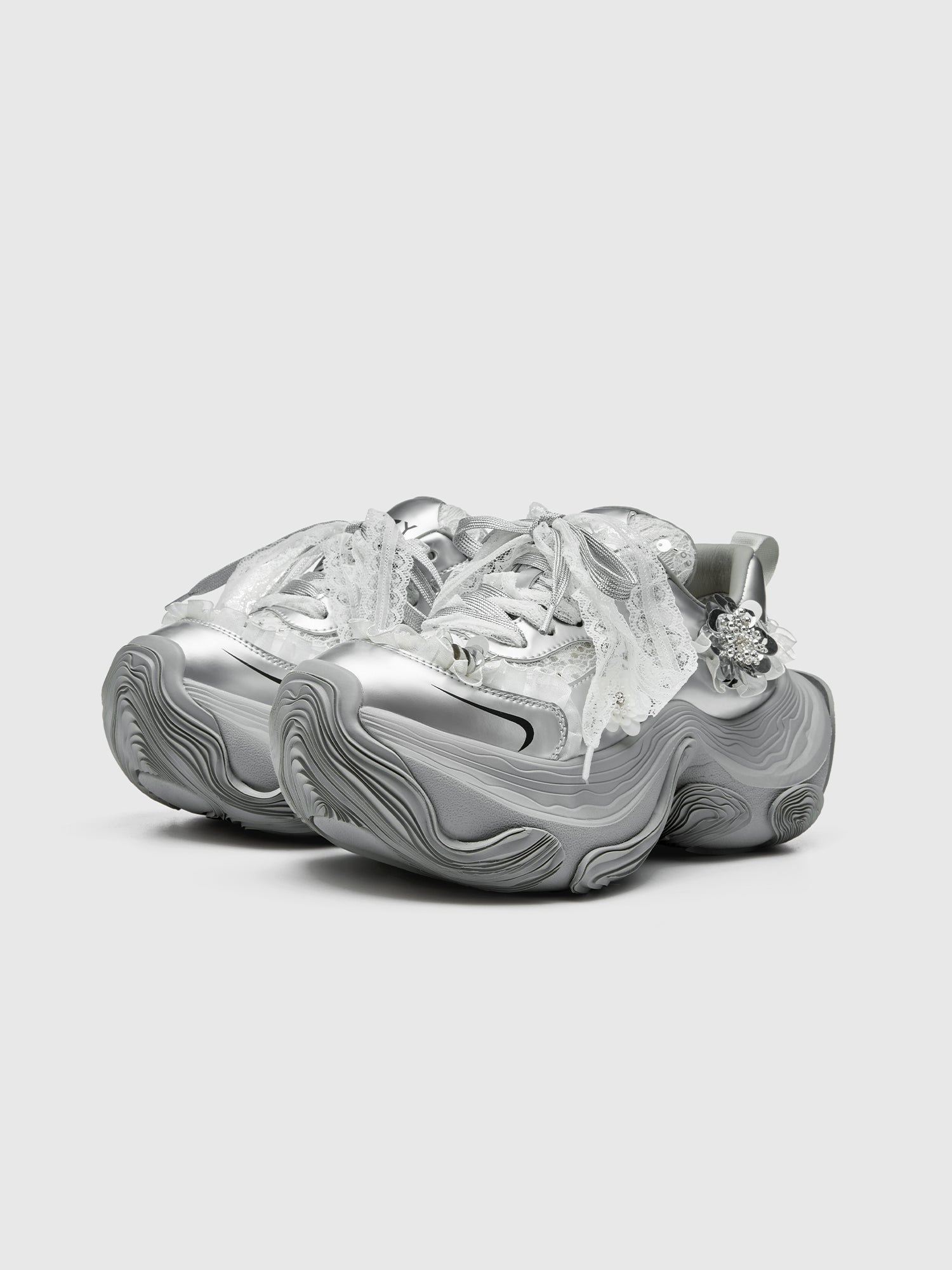 XMZY Roman Holiday Embellished Chunky Sneakers