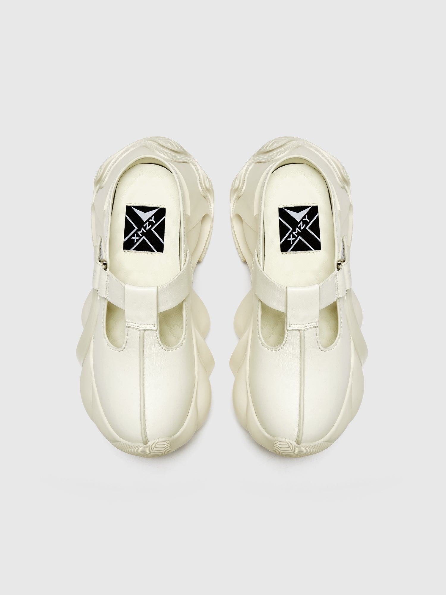Original Design XMZY Summer 2025 Napa Leather Platform Mules