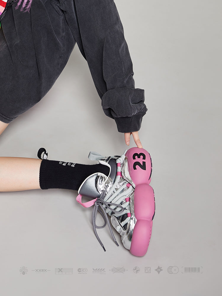 XMZY Euro Chunky Platform Sneakers | Crossover Straps