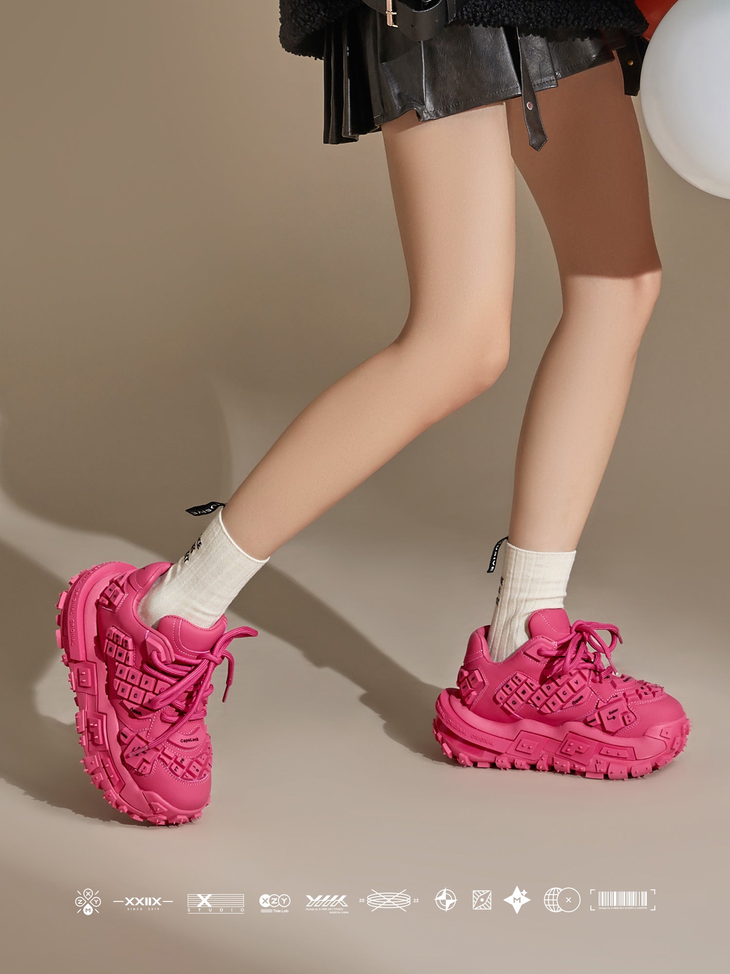 Original Design The XMZY keyboard shoe collection features original