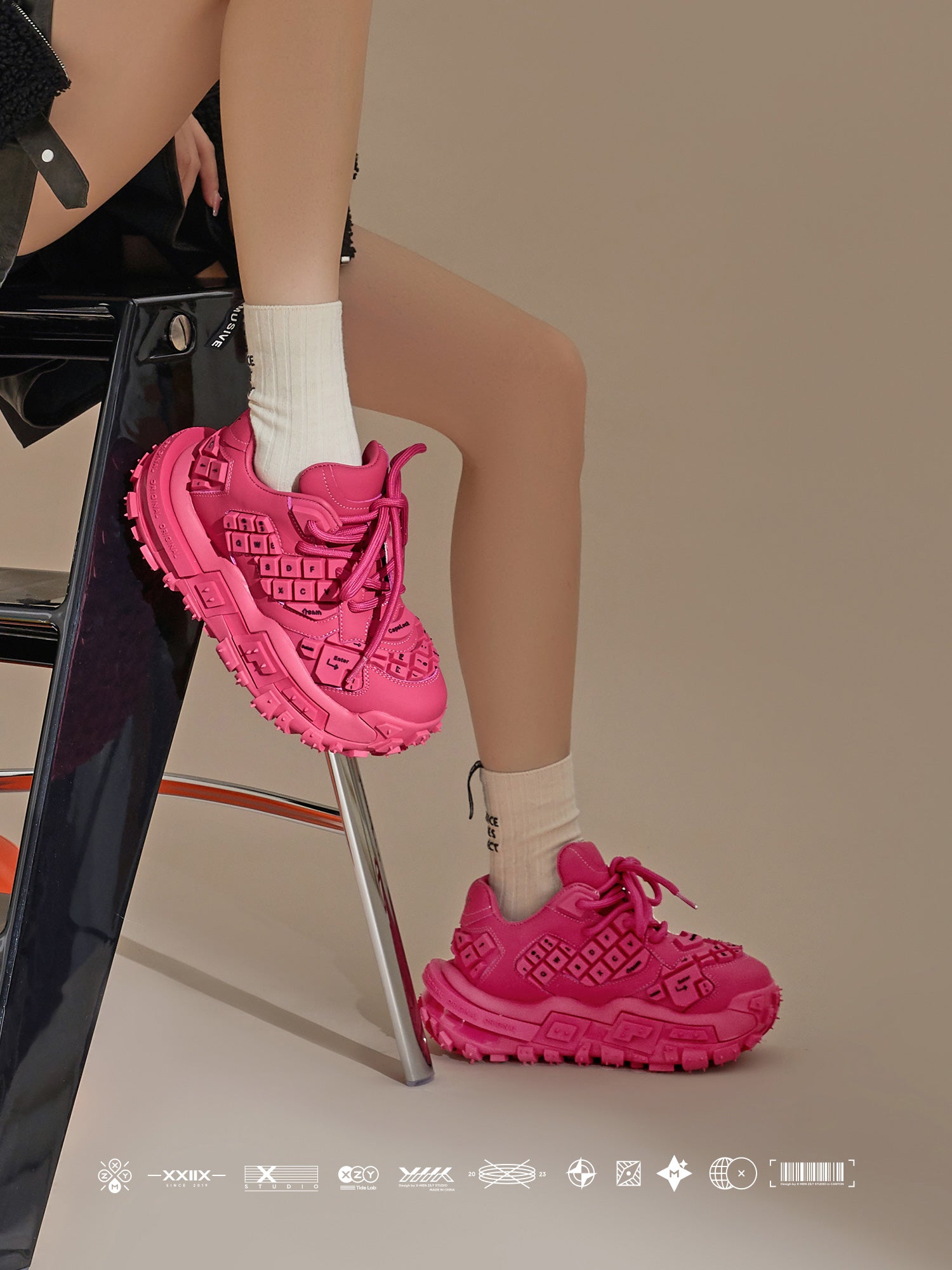 Original Design The XMZY keyboard shoe collection features original