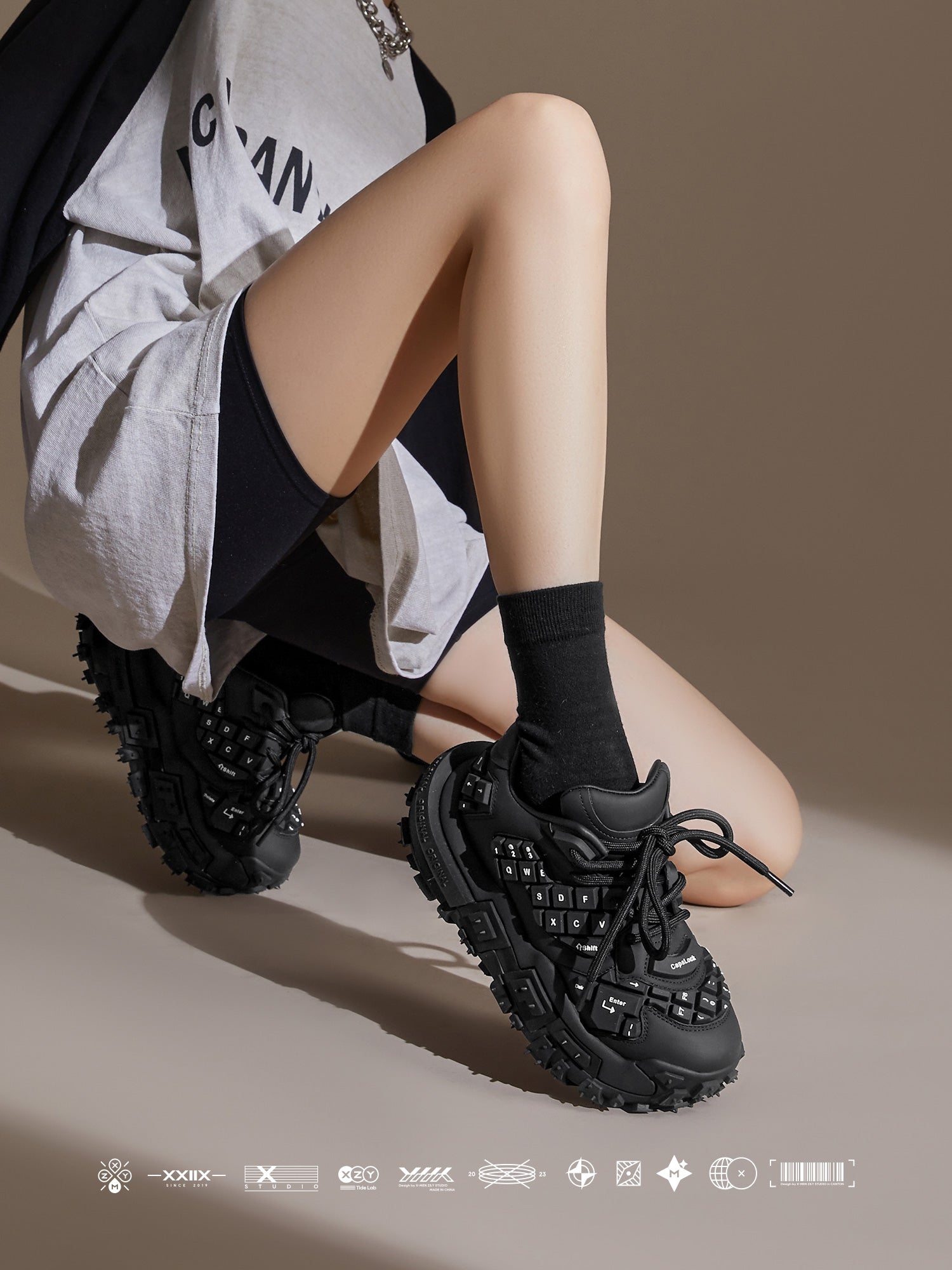 Original Design The XMZY keyboard shoe collection features