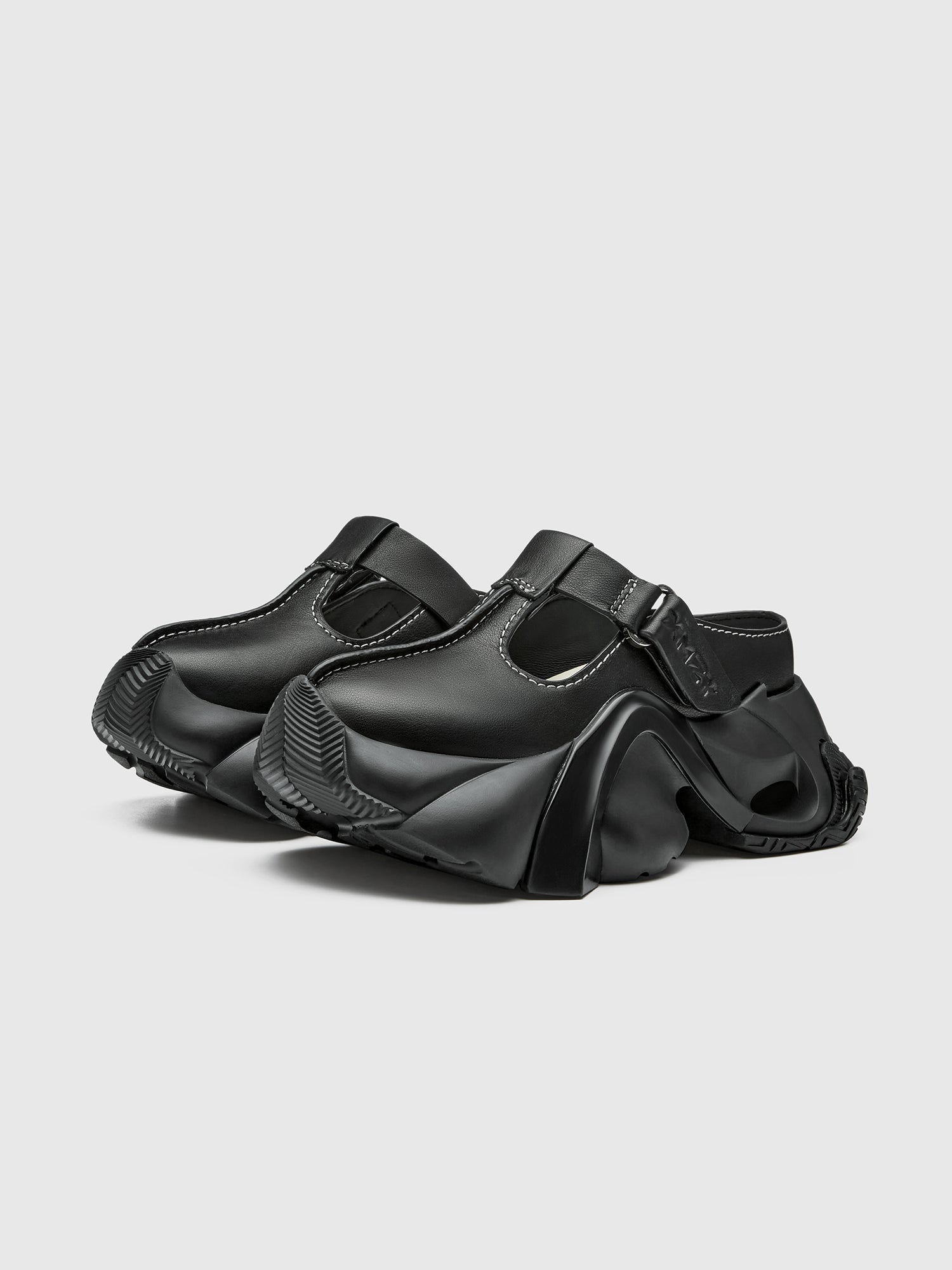 Original Design XMZY Summer 2025 Napa Leather Platform Mules