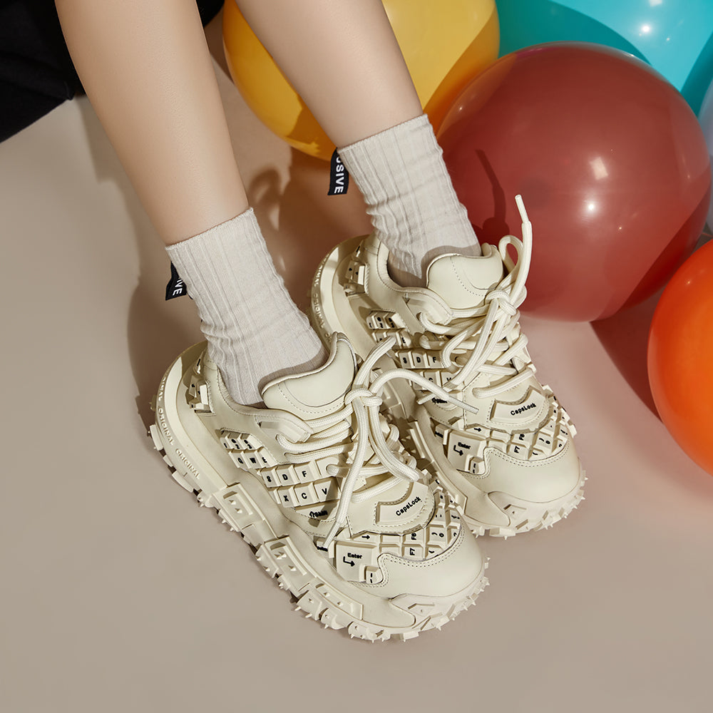 Original Design The XMZY keyboard shoe collection features original
