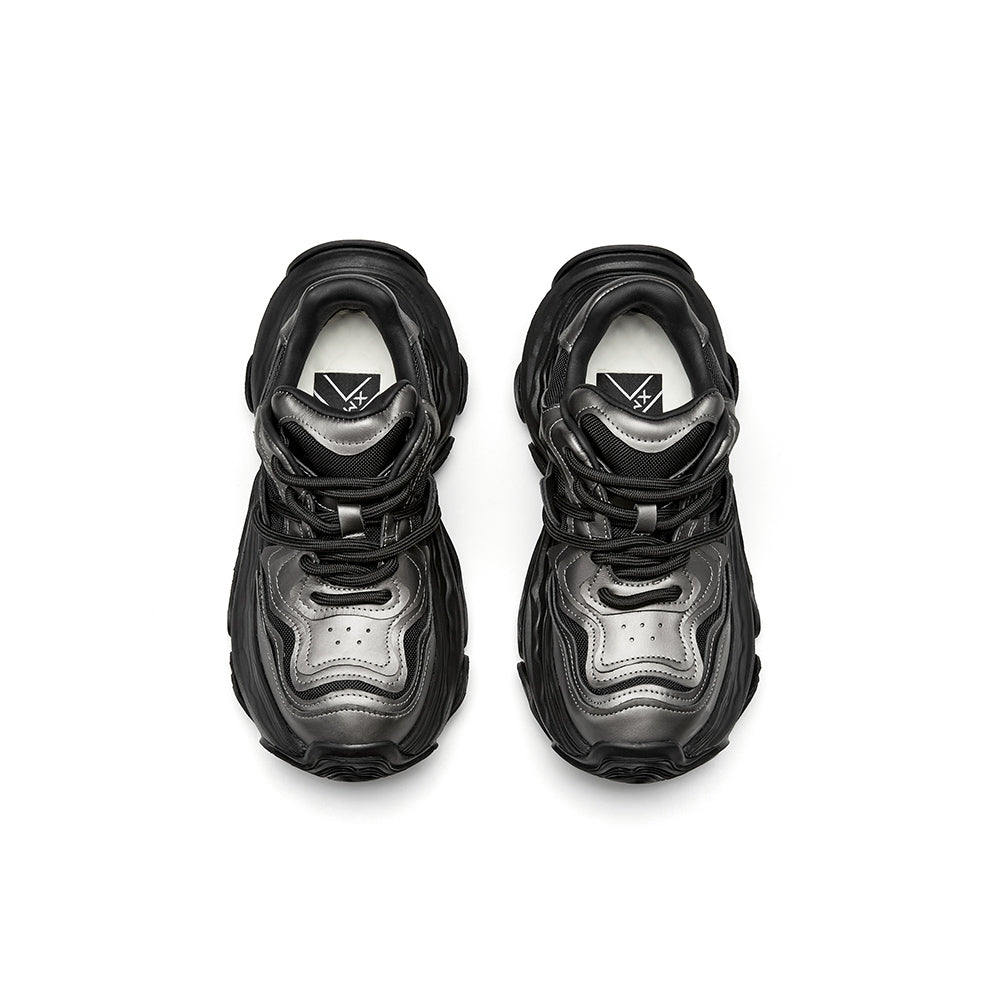 Original Design XMZY Spring 2025 Genuine Leather Chunky Sole Platform Sneakers