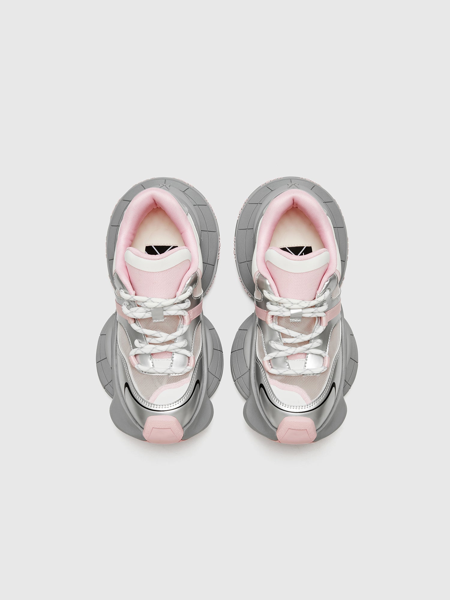 XMZY Silk Road Mesh-Lined Platform Sneakers