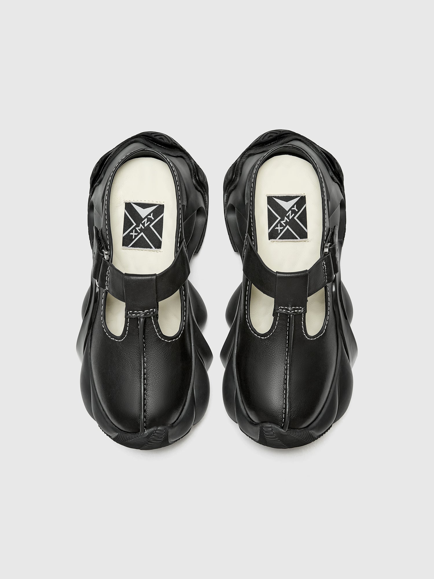 Original Design XMZY Summer 2025 Napa Leather Platform Mules