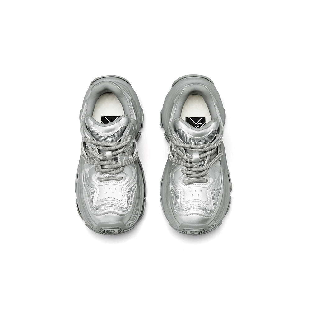 Original Design XMZY Spring 2025 Genuine Leather Chunky Sole Platform Sneakers