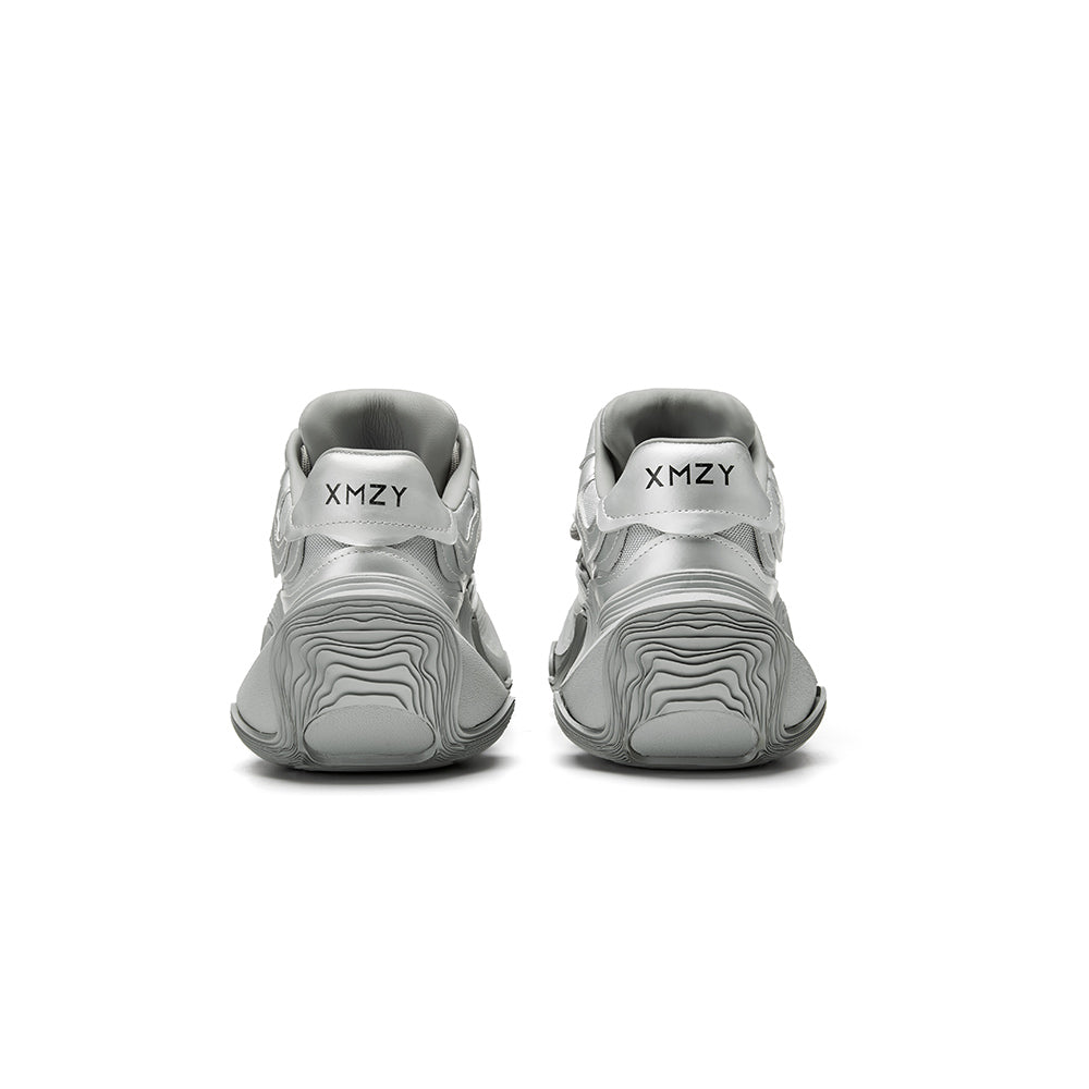 Original Design XMZY Spring 2025 Genuine Leather Chunky Sole Platform Sneakers