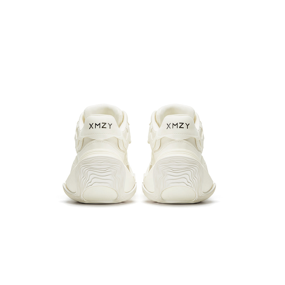 Original Design XMZY Spring 2025 Genuine Leather Chunky Sole Platform Sneakers