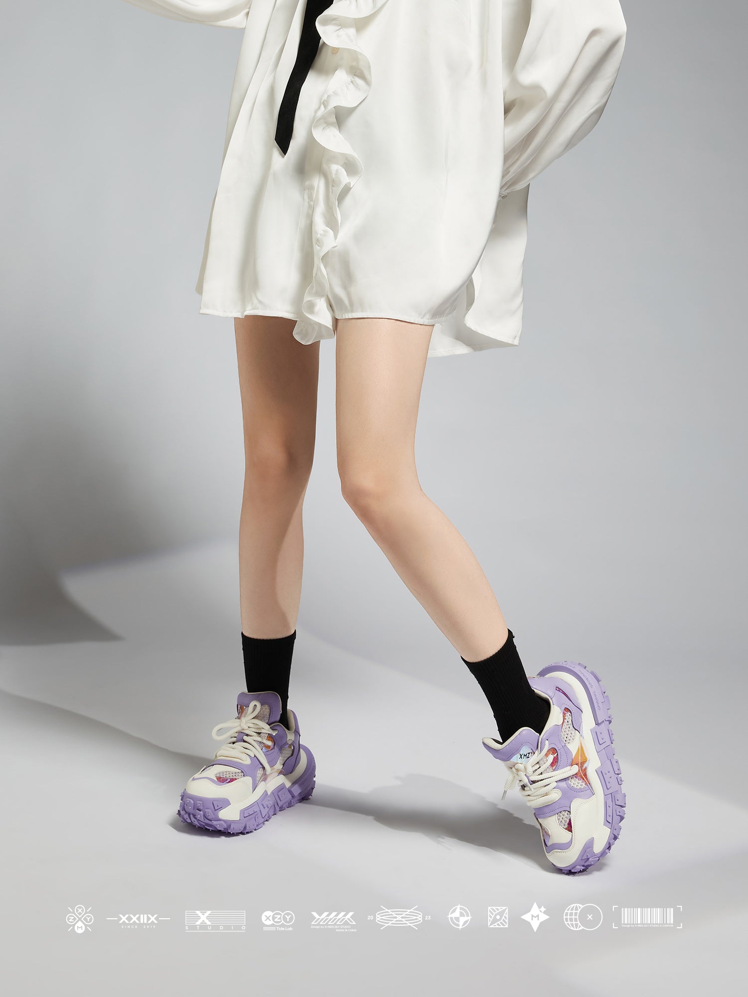 Best Quality XMZY SS2025 Chunky Platform Sneakers | (Leather/Space Tech Fabric)