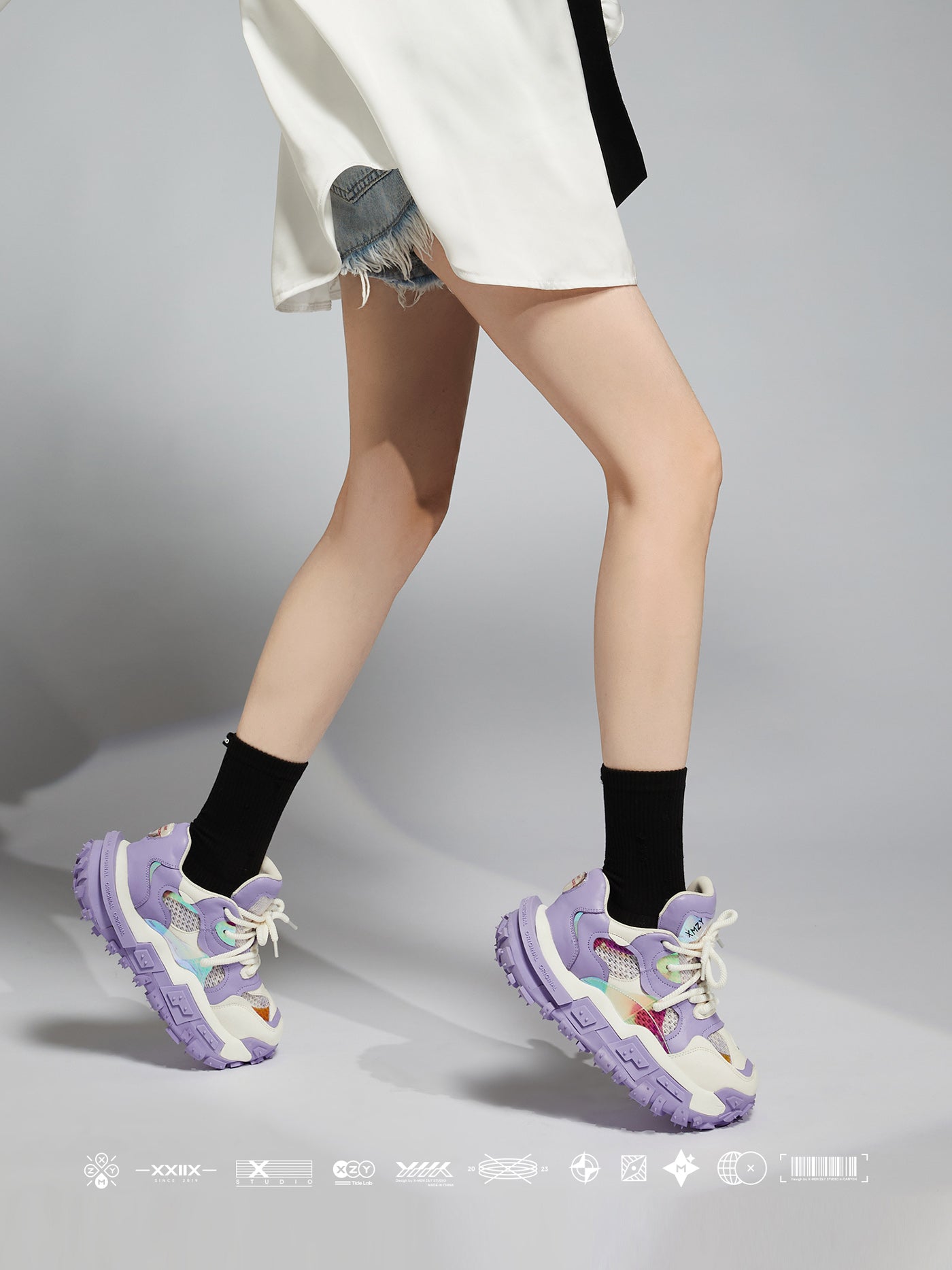 Best Quality XMZY SS2025 Chunky Platform Sneakers | (Leather/Space Tech Fabric)