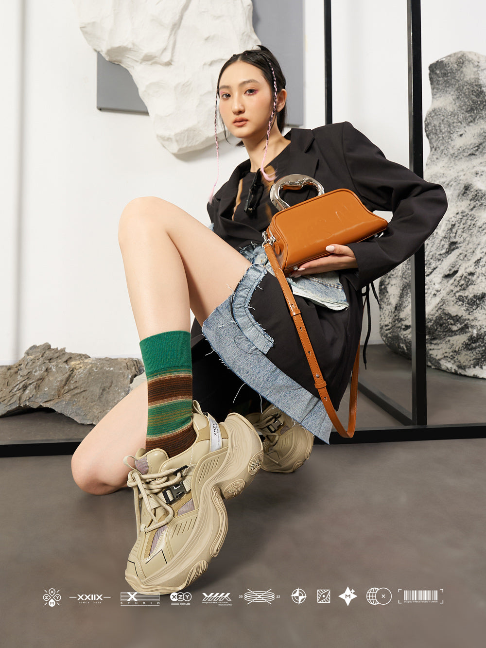 Hot Sales XMZY Sand Escape Platform Sneakers - Streetwear Dad Shoes