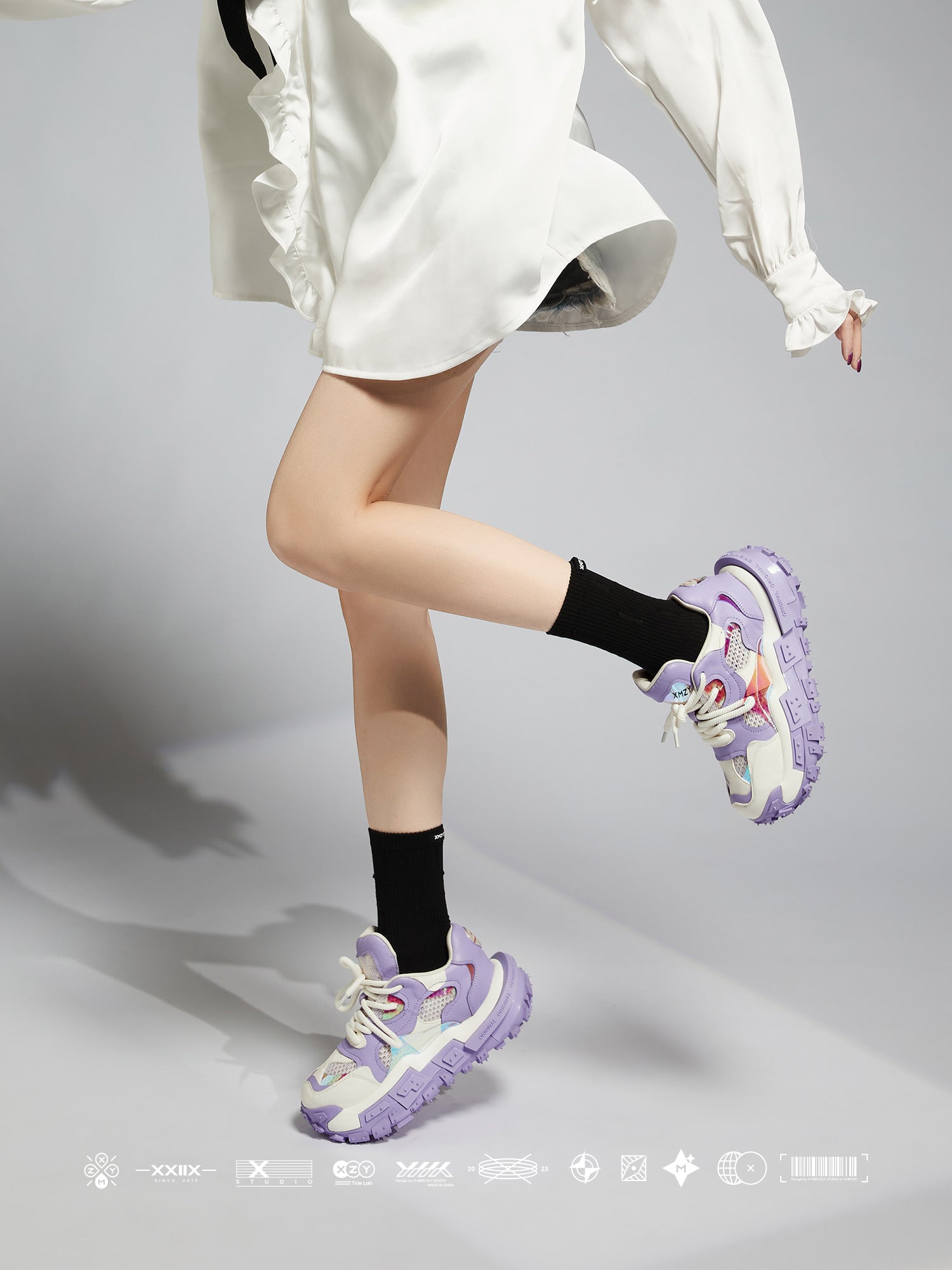 Best Quality XMZY SS2025 Chunky Platform Sneakers | (Leather/Space Tech Fabric)