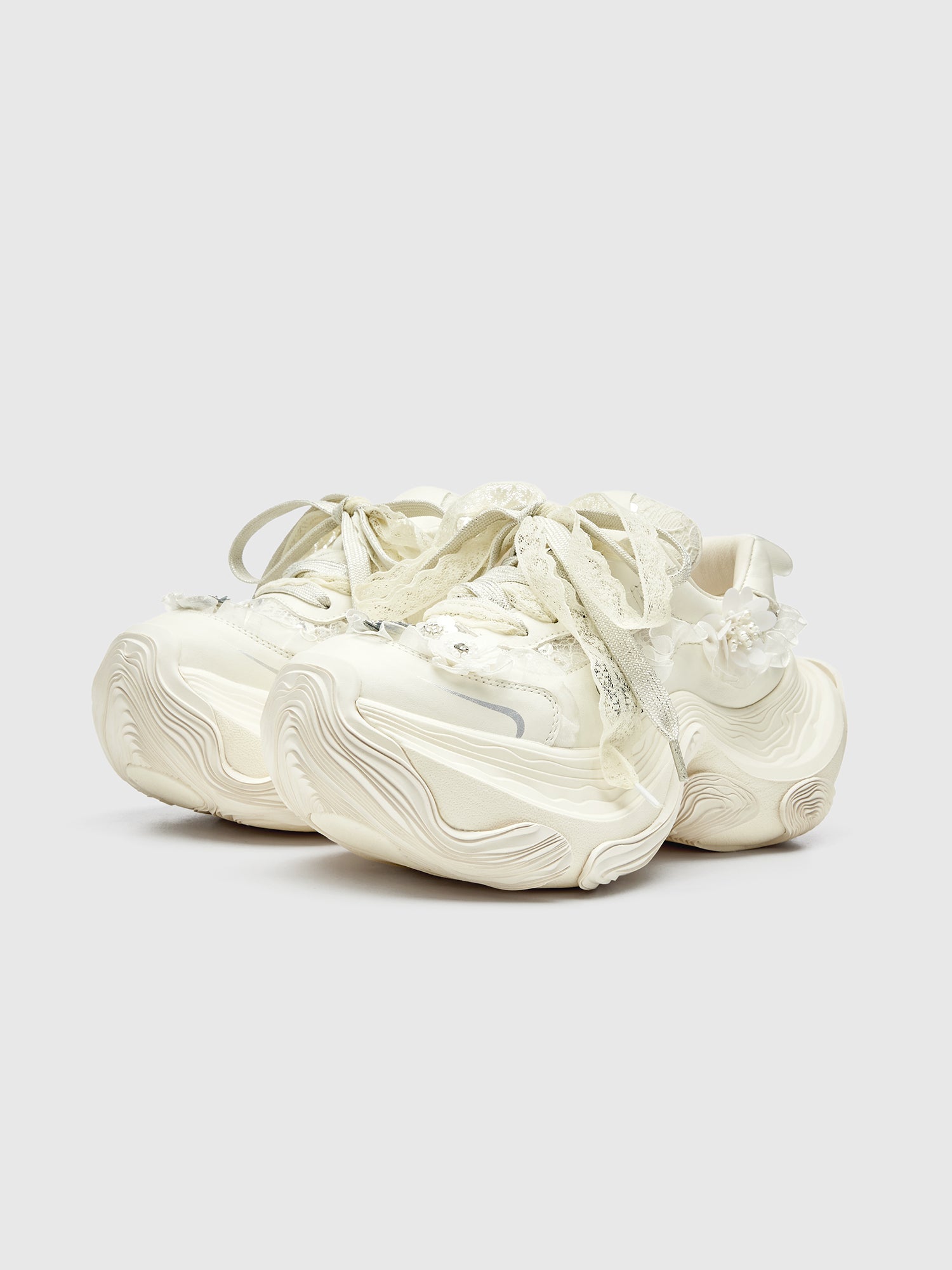 XMZY Roman Holiday Embellished Chunky Sneakers
