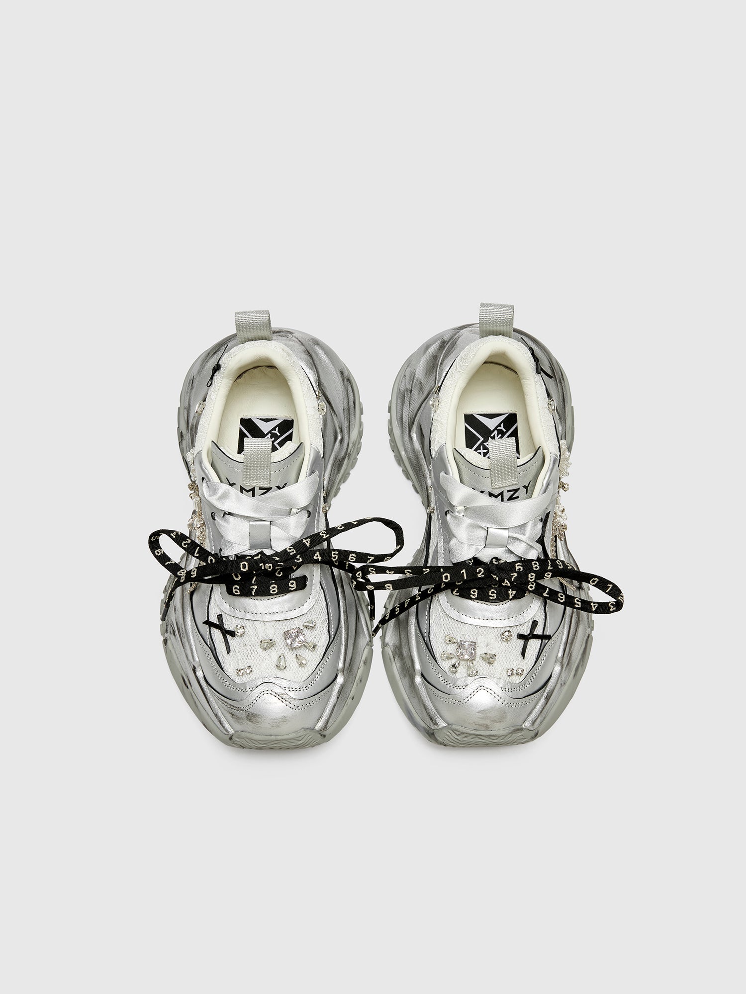 Original Design XMZY Twilight Retro Beaded Platform Sneakers