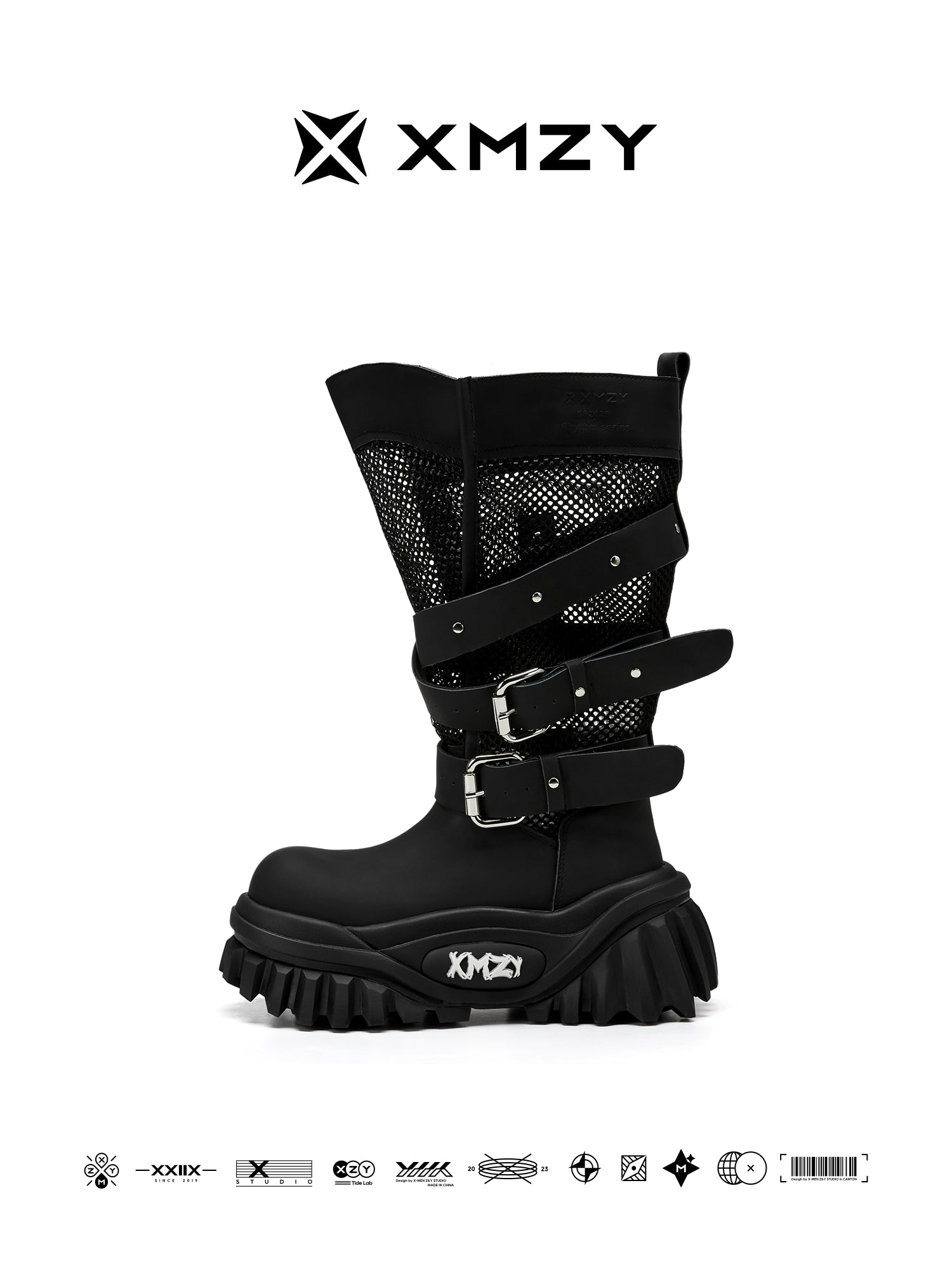 Top Quality XMZY Desert Shadow Women's 2025 Spring Platform Riding Boots