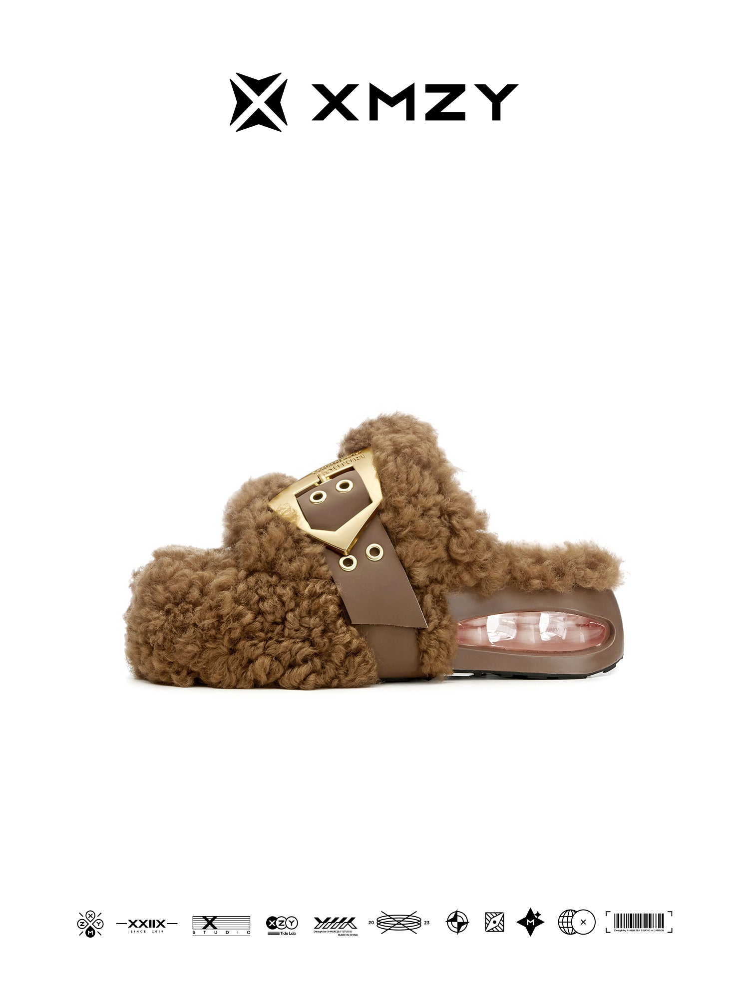 Original Design XMZY Women's Spring Summer 2025 Chunky Platform Slide Sandals