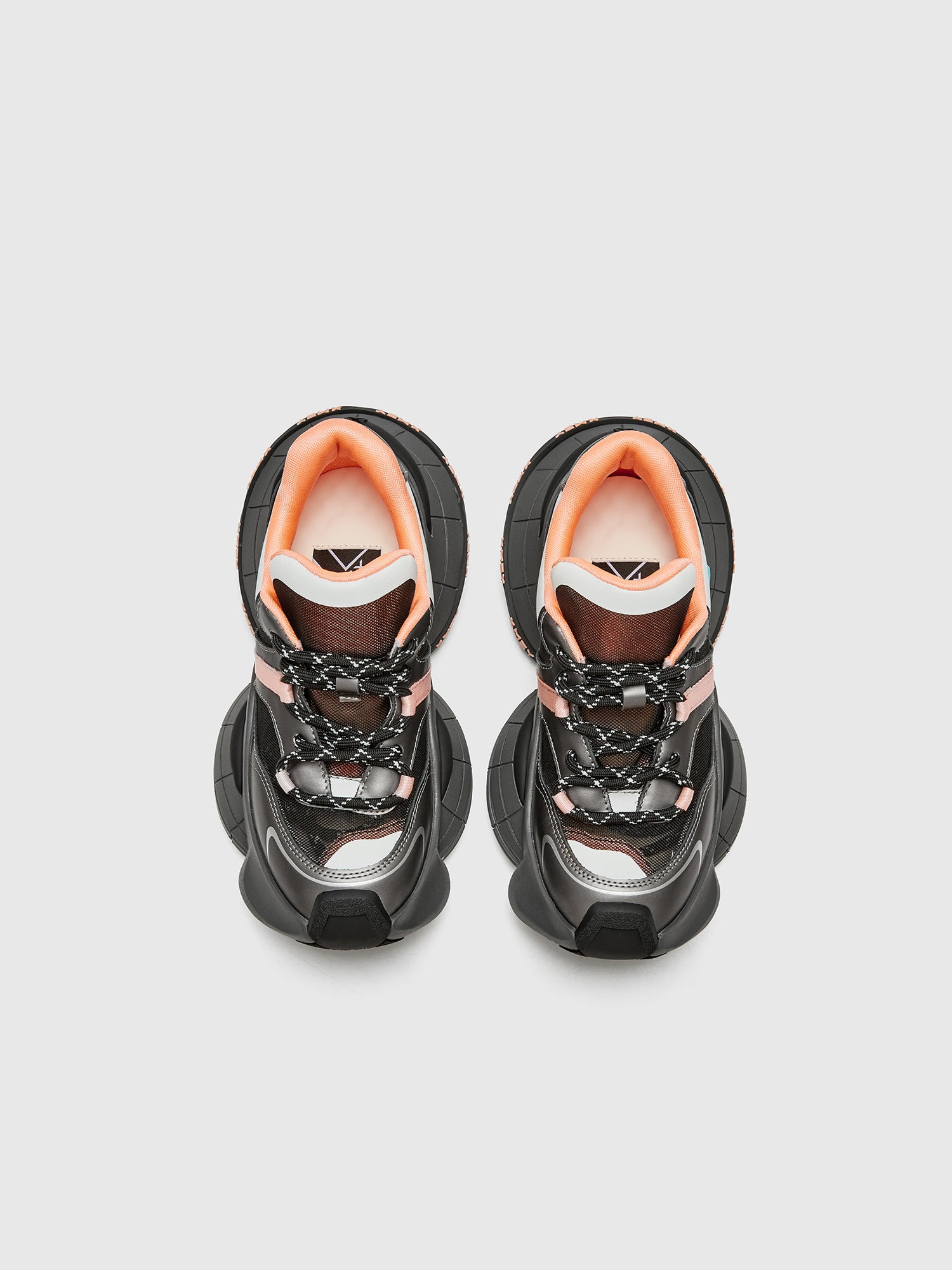 XMZY Silk Road Mesh-Lined Platform Sneakers
