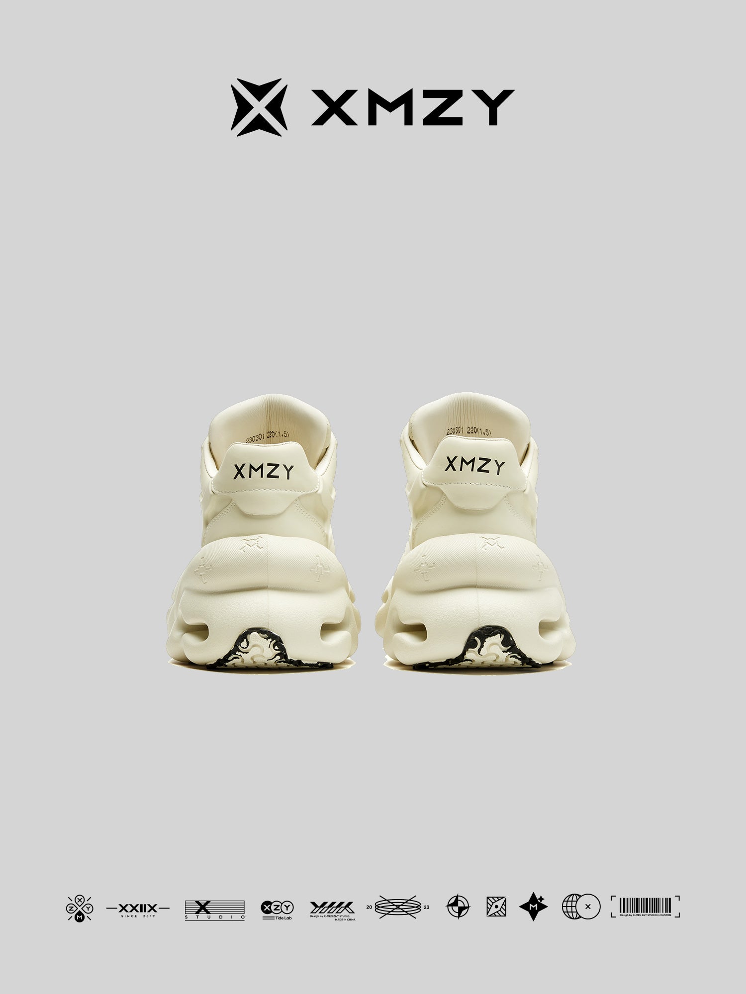 XMZY2025 Spring New Original Chinese Trendy Color-Matched Patchwork Design Dad Shoes with Thick Soles