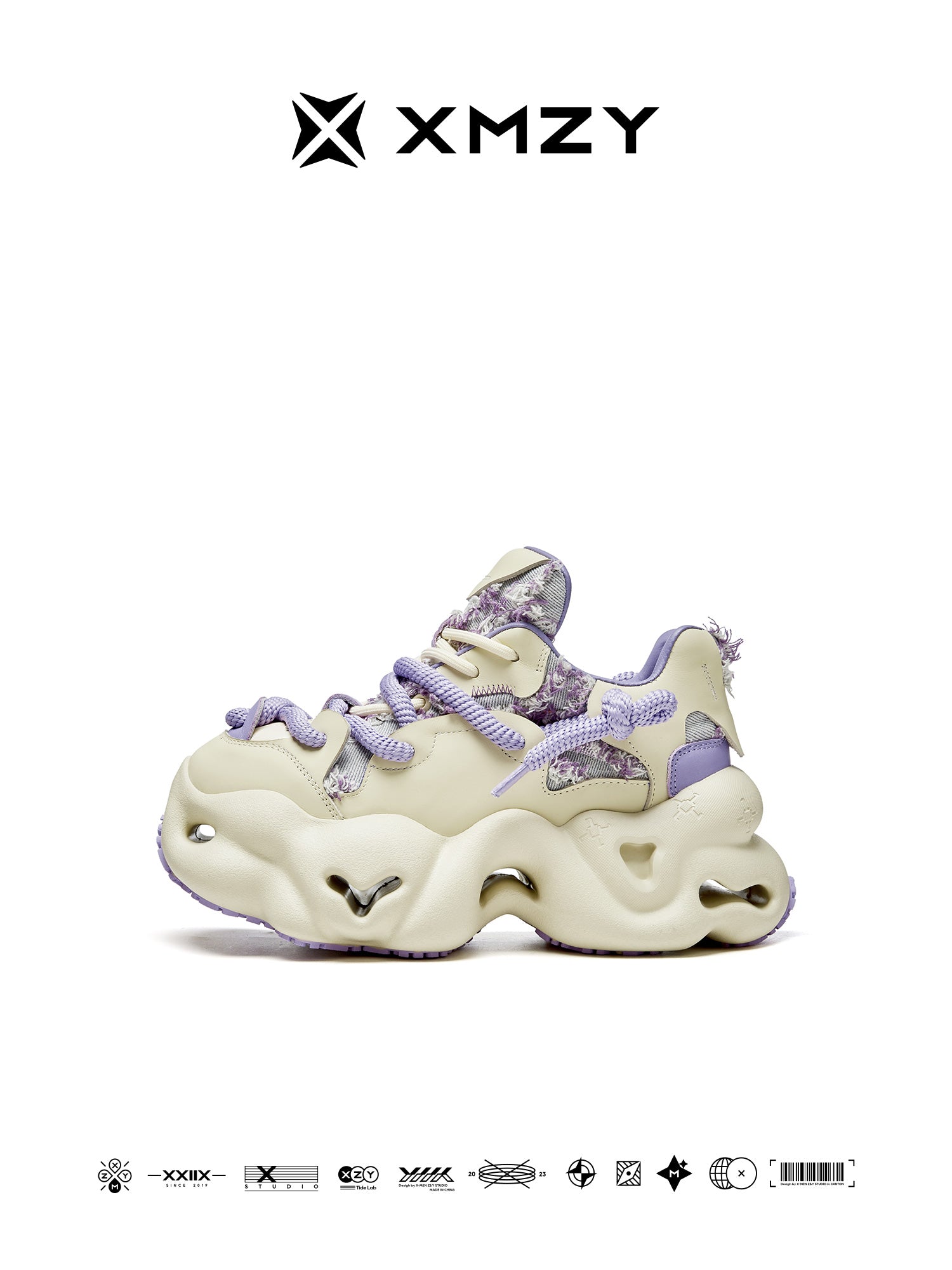 Original Design XMZY Color-Block Chunky Platform Sneakers