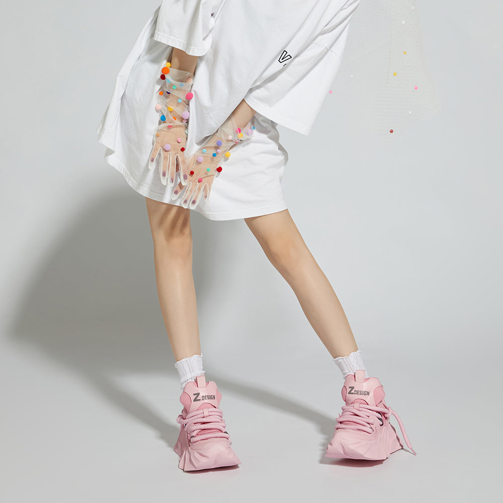 Original Design XMZY 2025 Spring Open-Work Dad Sandal Sneakers | Unisex Chunky Platform
