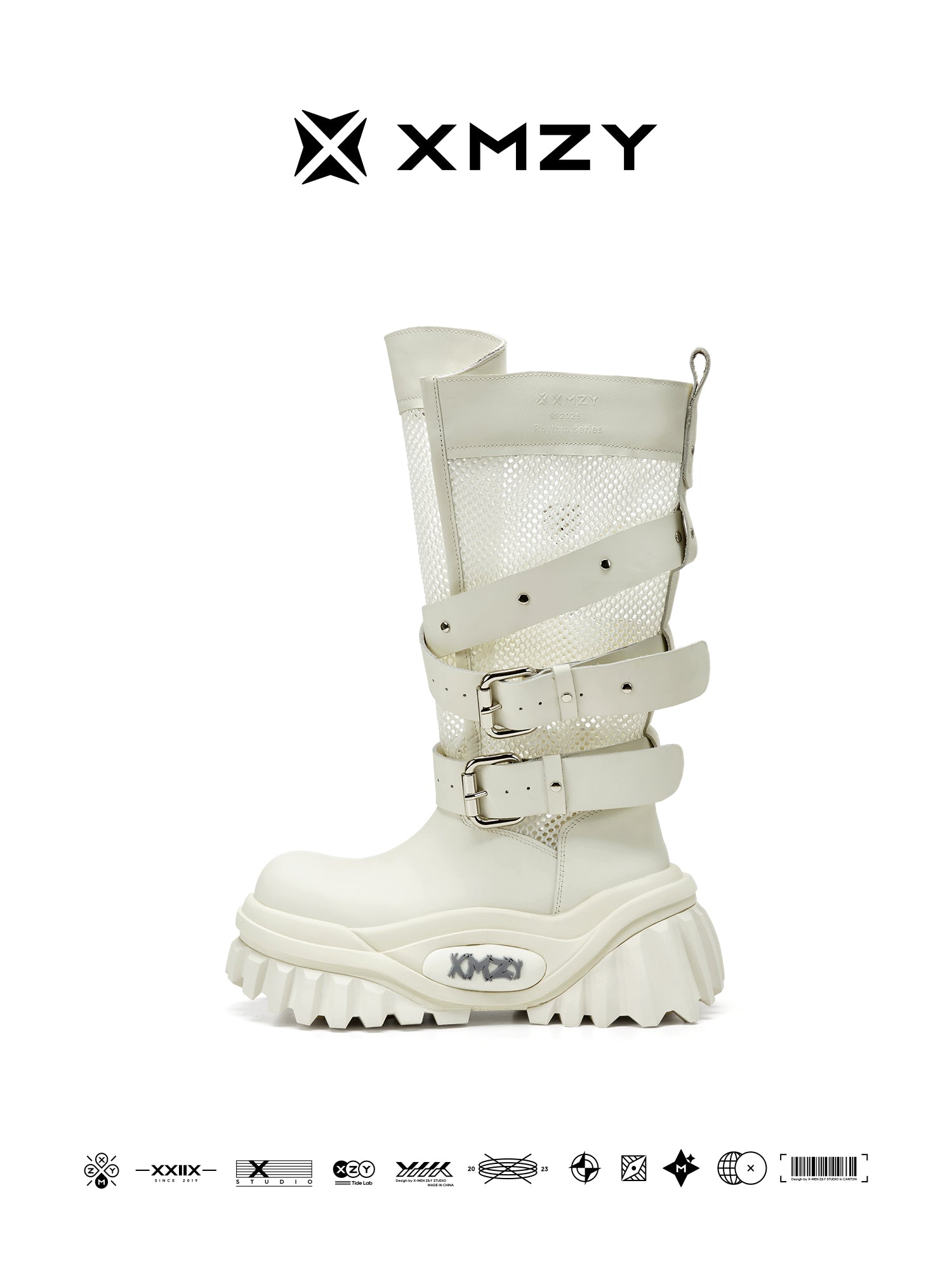 Top Quality XMZY Desert Shadow Women's 2025 Spring Platform Riding Boots