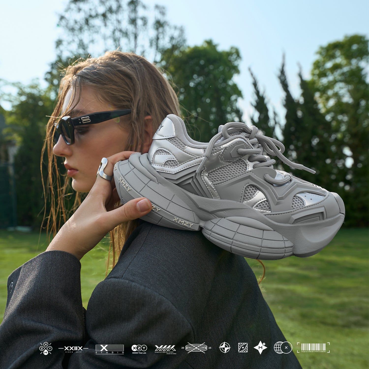Original Design XMZY 2025 Summer Chunky Dad Sneakers for Women