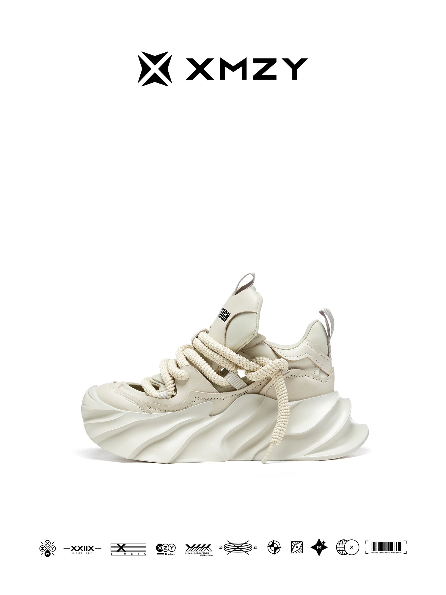 Original Design XMZY 2025 Spring Open-Work Dad Sandal Sneakers | Unisex Chunky Platform