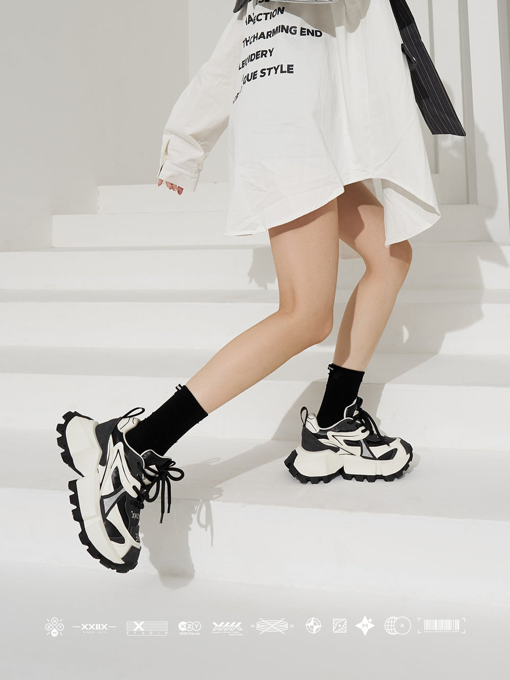 XMZY 2025 Spring Chunky Sneakers for Women – Street Style & Unique Design