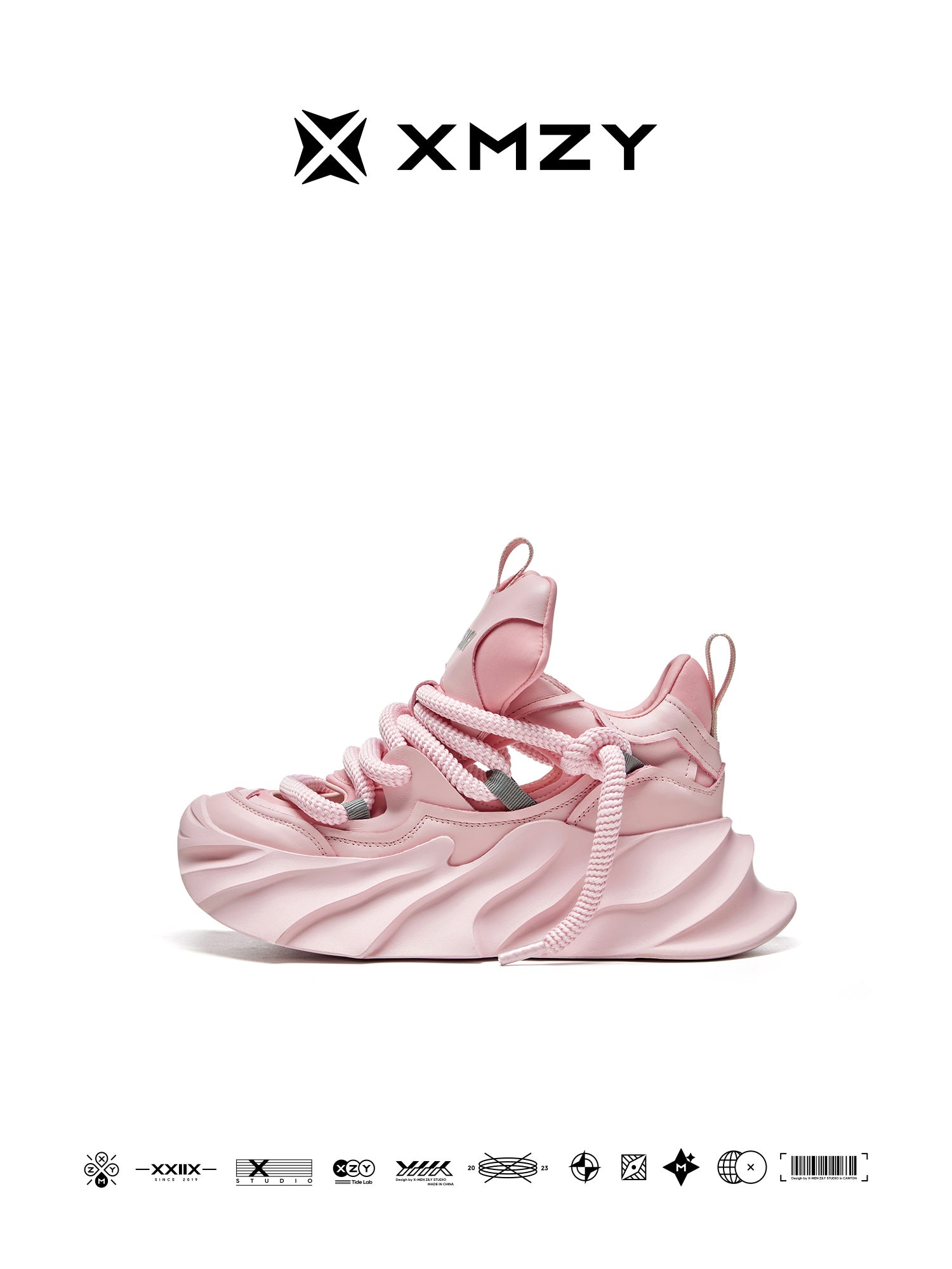 Original Design XMZY 2025 Spring Open-Work Dad Sandal Sneakers | Unisex Chunky Platform