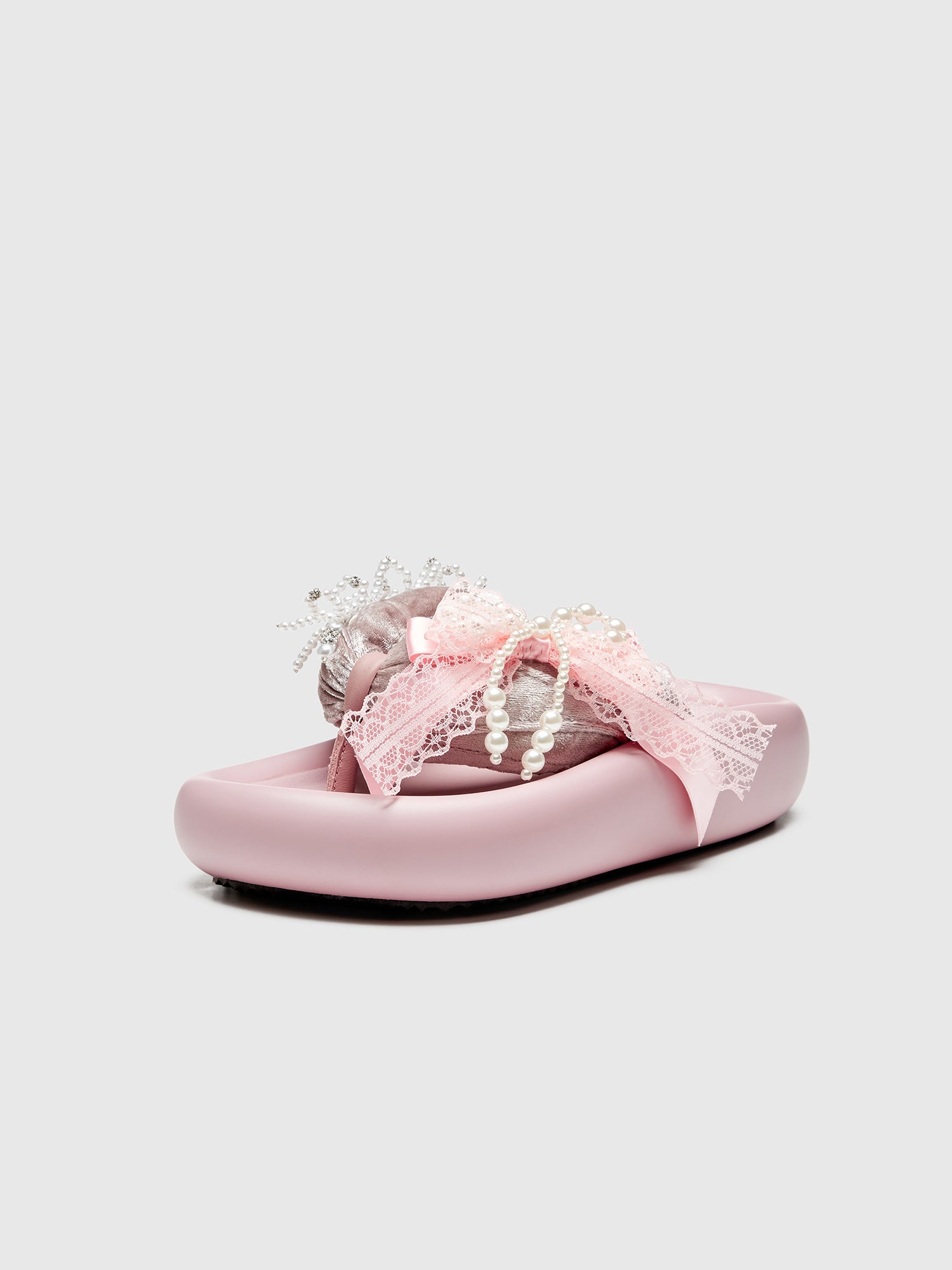 Top Quality XMZY Summer 2025 Beaded Napa Slide Sandals