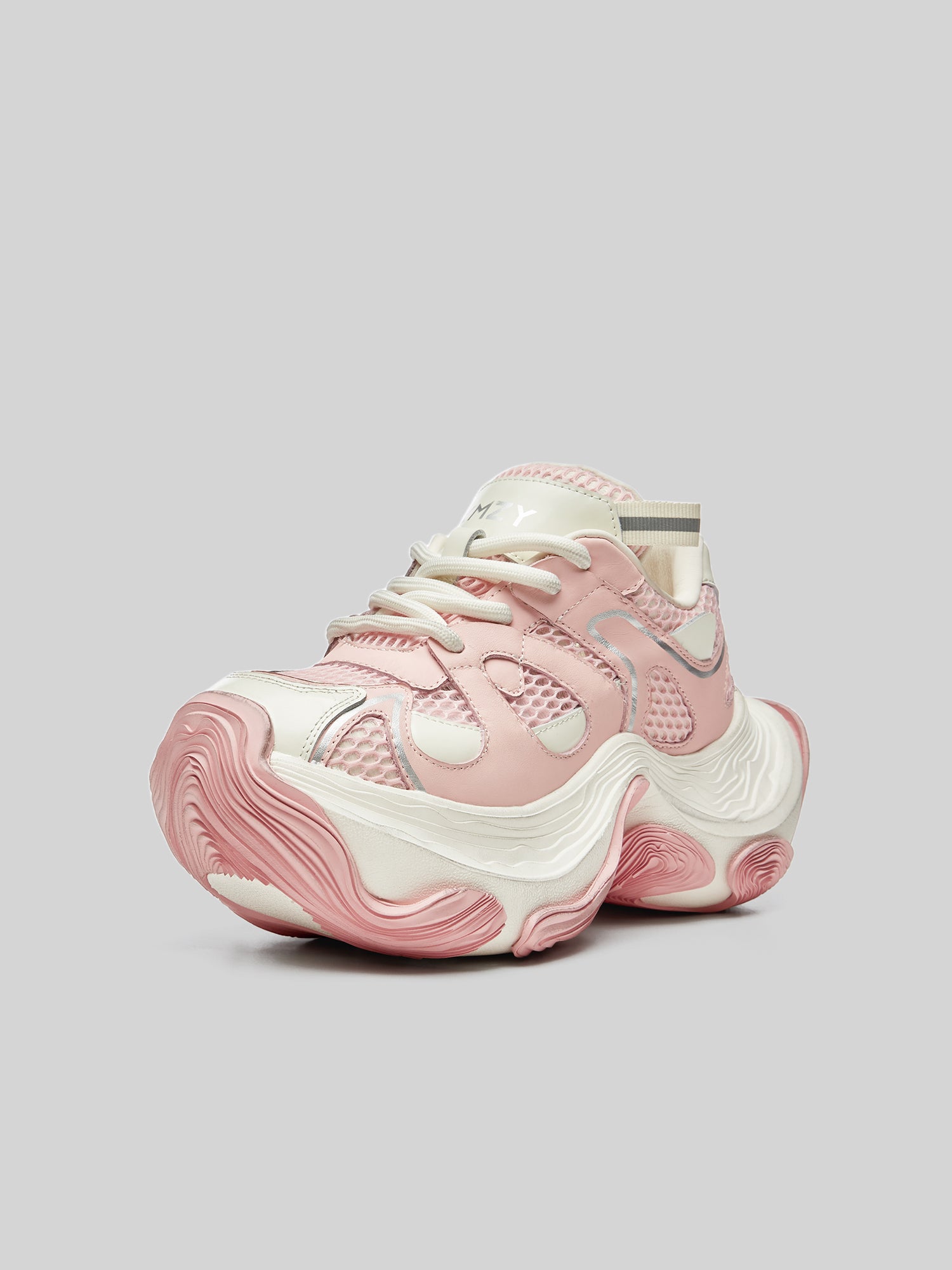 【Phenolphthalein】 XMZY2025 Summer New Original Fashion Mesh Breathable Patchwork Design Thick Sole Dad Shoes Women's
