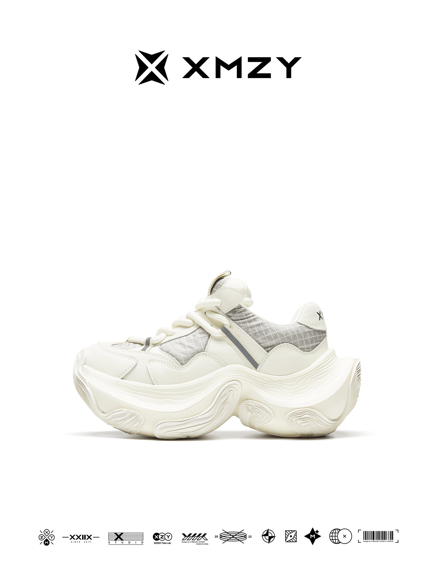 XMZY2025 Early Spring New Design Original Streetwear Thick-Topped Sneakers - Men's and Women's are the Same