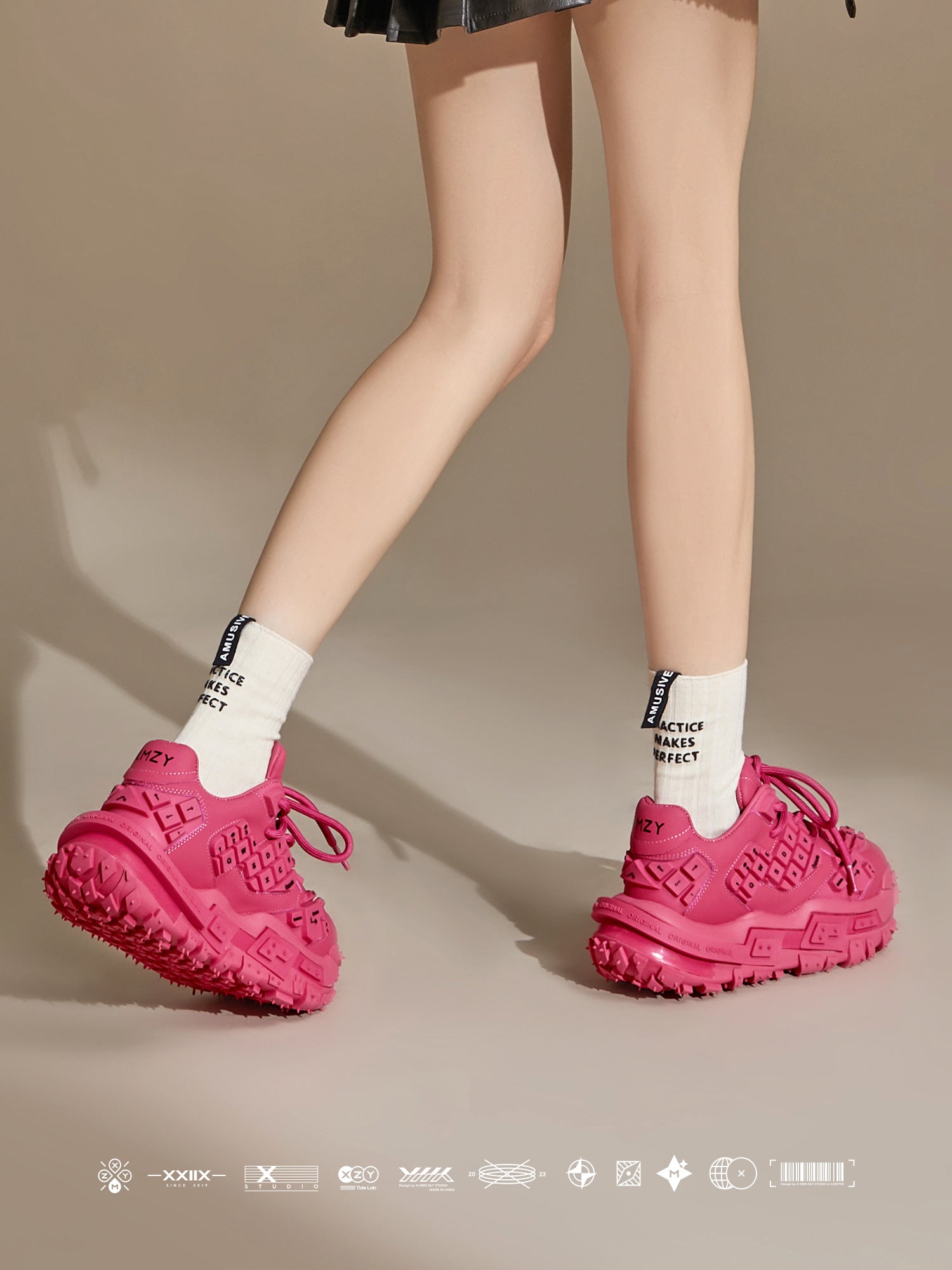 Original Design The XMZY keyboard shoe collection features original
