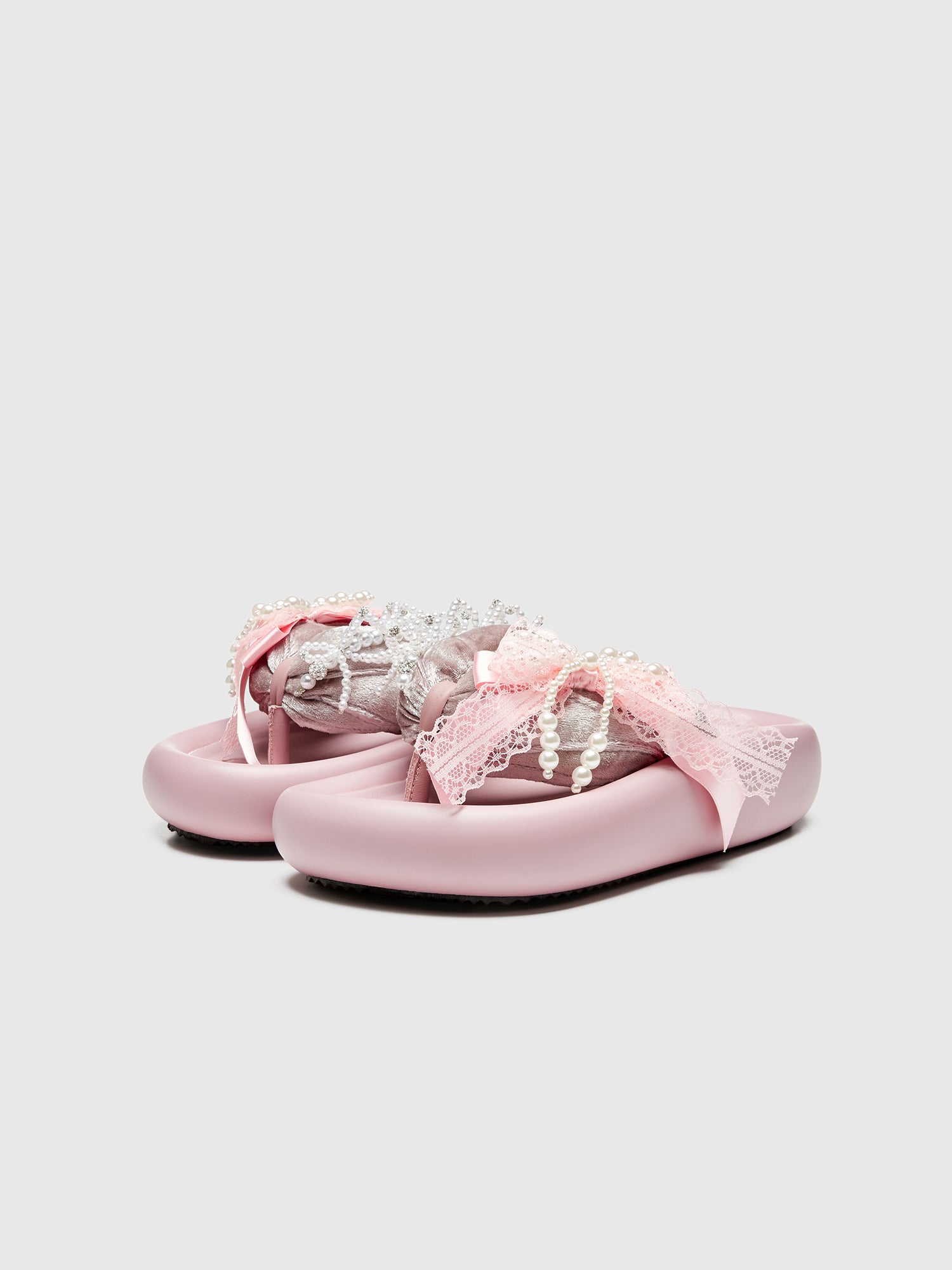Top Quality XMZY Summer 2025 Beaded Napa Slide Sandals
