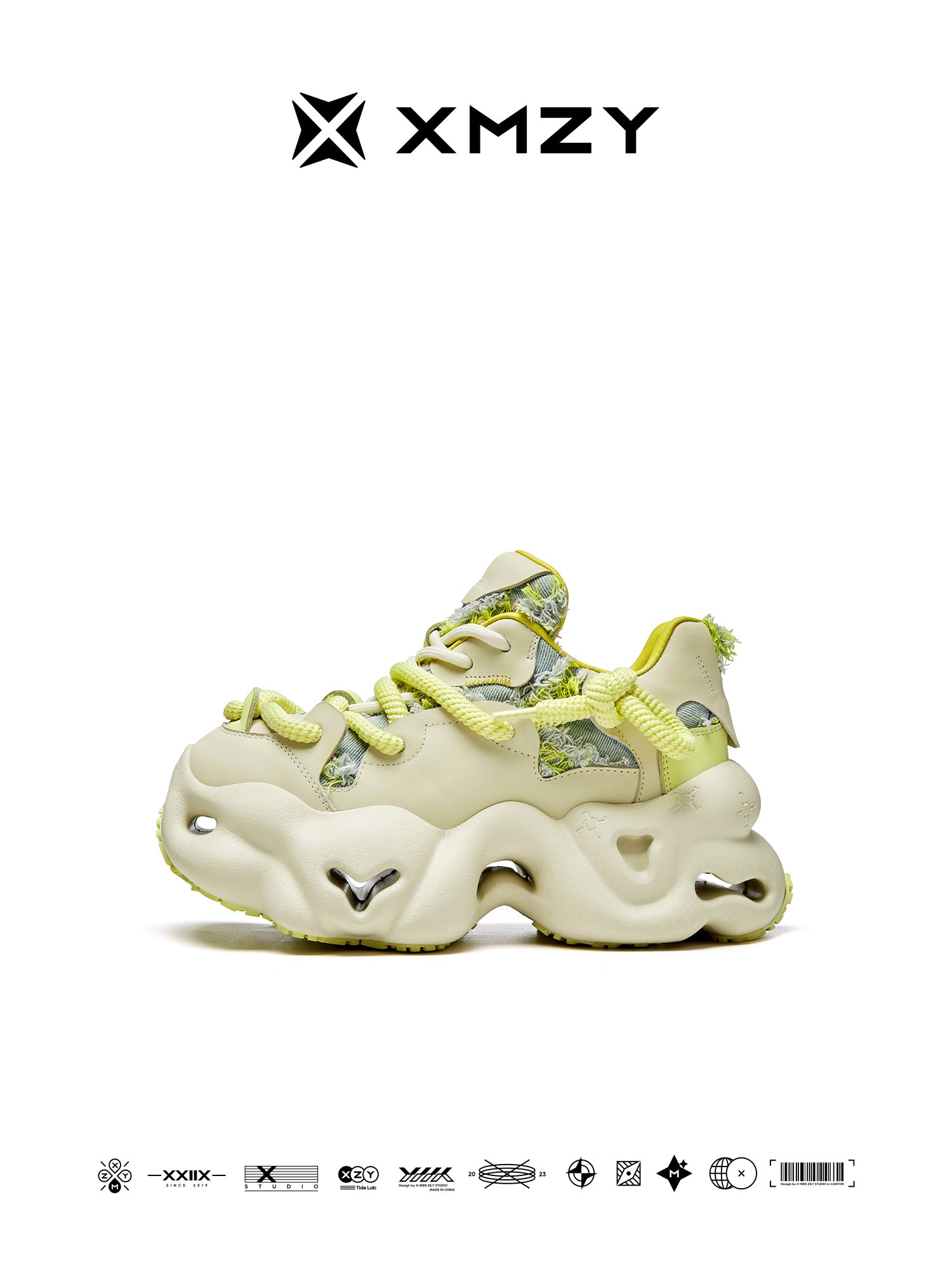 Original Design XMZY Color-Block Chunky Platform Sneakers