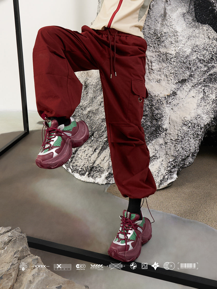 XMZY Chunky Dad Sneakers for Women – 2025 Hip-Hop Colorblock Platform Shoes